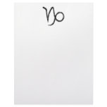 Capricorn. Zodiac Astrology Sign. Letterhead Design