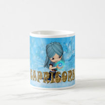 Capricorn Zodiac Birthday mug with cutie pie topaz