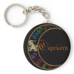 Capricorn Zodiac Moon Keychains