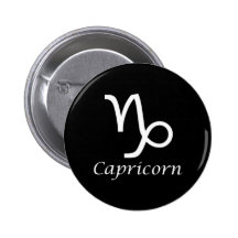 ‘Capricorn’ Zodiac Sign Pinback Button