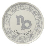 Capricorn Zodiac sign vintage Plate