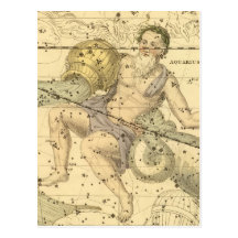 Capricornus and Aquarius Post Card
