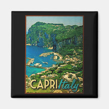 Capris Italy Vintage Travel Magnet