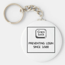 Caps lock - geek humour keychains