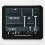 Caps Lock Mousepad