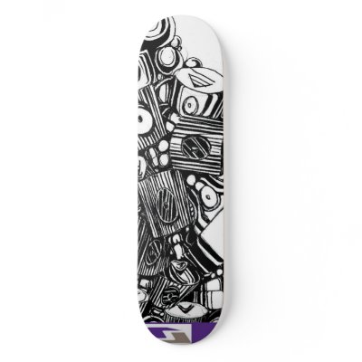 Caps Skate Board Deck by statroc