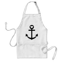captain anchor heart apron