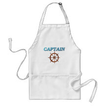 Captain and Captain's Wheel Aprons