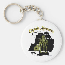 Captain Awesome Key Chain