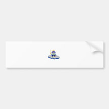 Captain Bok the Quads Space Guy From Outer Space Bumper Stickers