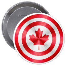 Captain Canada Hero Shield Pins
