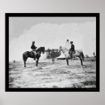 Captain Custer & General Pleasonton Falmouth 1863 Print