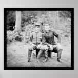 Captain Custer with a Confederate Prisoner 1862 posters
