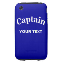 CAPTAIN - CUSTOMIZABLE TOUGH IPHONE 3 CASE