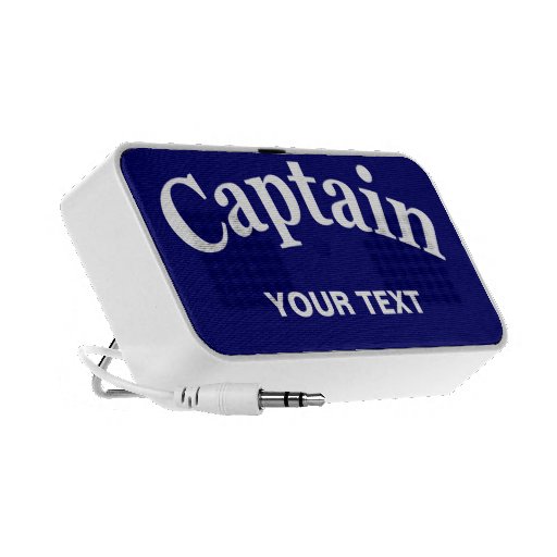 CAPTAIN - CUSTOMIZABLE iPod SPEAKERS
