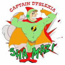 Captain Dyslexia Magnet Photo Sculptures