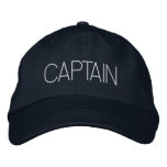 Captain Hat - boat captain, yacht gift, new boater embroidered hats