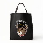 Captain Kitty Design and Gifts for cat lovers Tote Bags