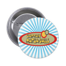 Captain MATZA BALLS Pinback Button