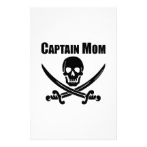 Captain Mom Customized Stationery