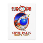 CAPTAIN RICKYS CHARTER FLIGHTS -EUROPA POST CARD