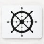 captain ship steering wheel mouse pad