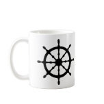 captain ship steering wheel coffee mugs