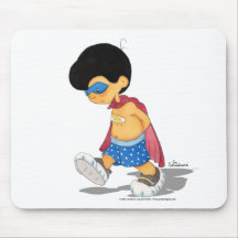 Captain Thunderbolt walking Mouse Pad