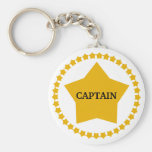 Captain's Gold Star Keychains