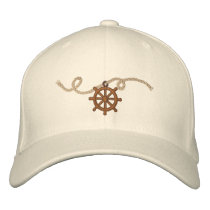 Captains Wheel 3 Motif embroidered hats