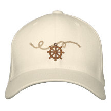 Captains Wheel 3 Motif Baseball Cap