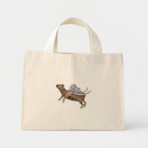 Capybara Fairy Tiny Tote Tote Bags
