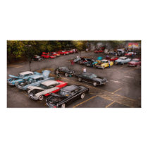 Car - Antique car show Picture Card