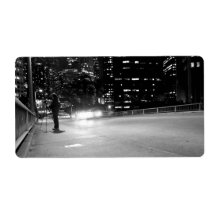 Car Blur Personalized Shipping Labels
