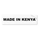 Car Bumper Sticker: Made In Kenya