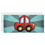 Car cartoon rack cards