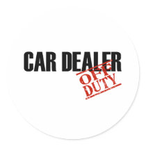 CAR DEALER LIGHT ROUND STICKERS