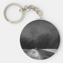 Car Driving The Texas Panhandle in the Dust Bowl Keychain