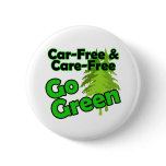 car free & care free button