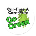 car free & care free stickers