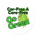 car free & care free sticker