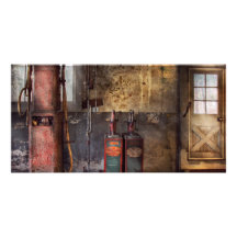 Car - Gas Pumps Photo Cards