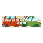 car, If you can read this, I can slam on my bra... Bumper Sticker