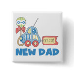 Car New Dad It's a Boy T-shirts and Gifts Pinback Buttons