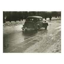Car on the Road Personalized Invitations