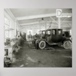 Car Repair Garage, early 1900s Print