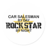 Car Salesman Rock Star stickers