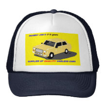car salesman's hat