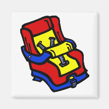 Car Seat Refrigerator Magnets