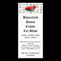 Car Show Rack Card Classic Antique rack cards